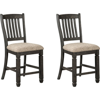 Tyler Creek Counter Stool - Black/Grey - (D736-124)