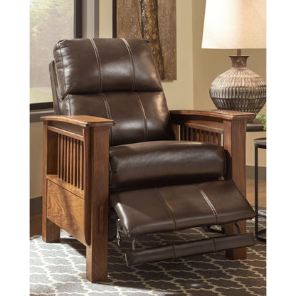 Cowlitz High Leg Recliner - Chocolate