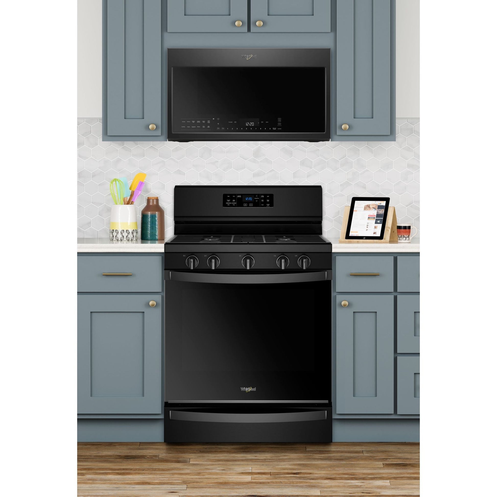 Whirlpool Convection Range (WFG775H0HB) - Black