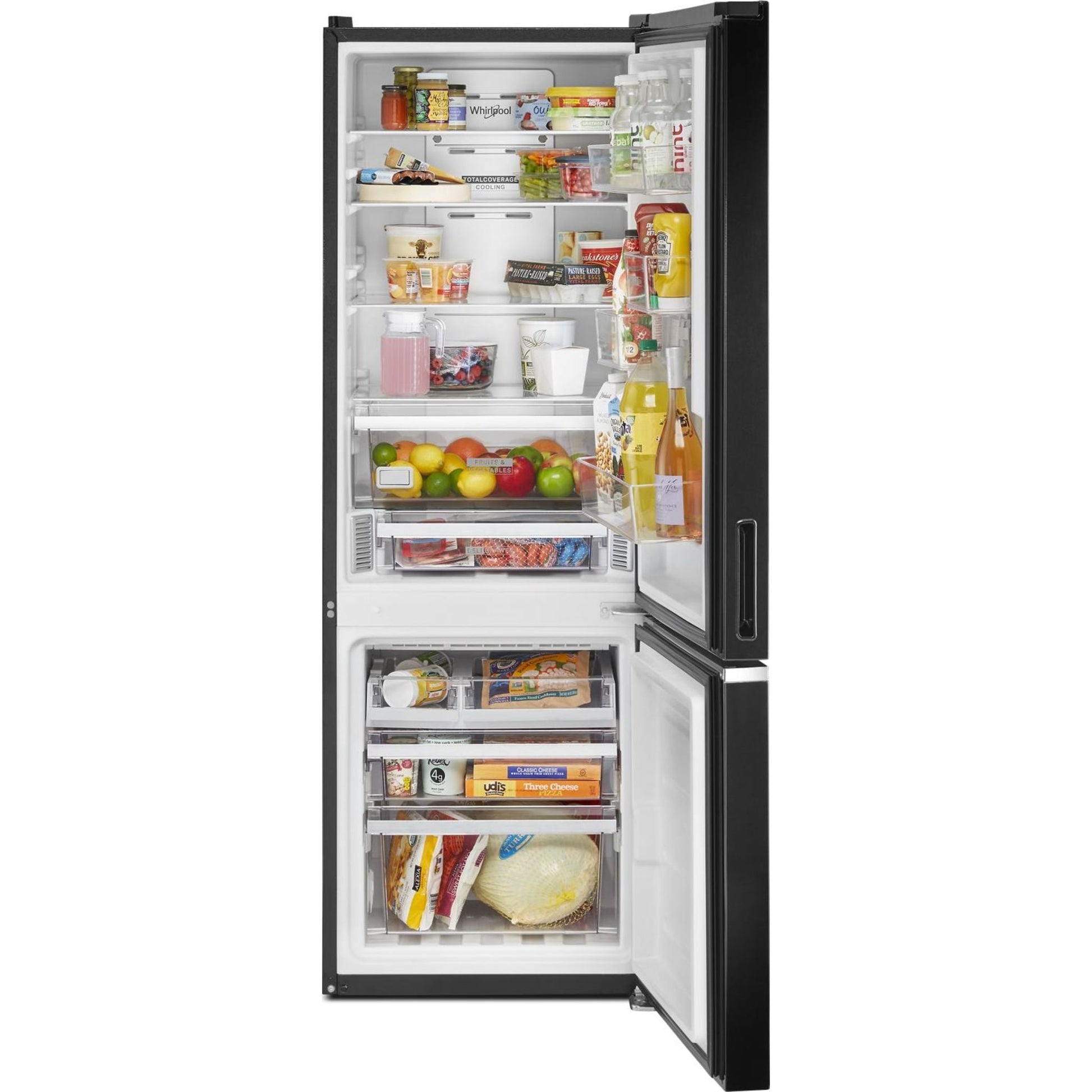 Whirlpool Bottom Mount Fridge (WRB533CZJB) - Black