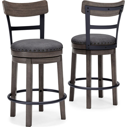 Caitbrook Bar Stool - Gray - (D388-224)