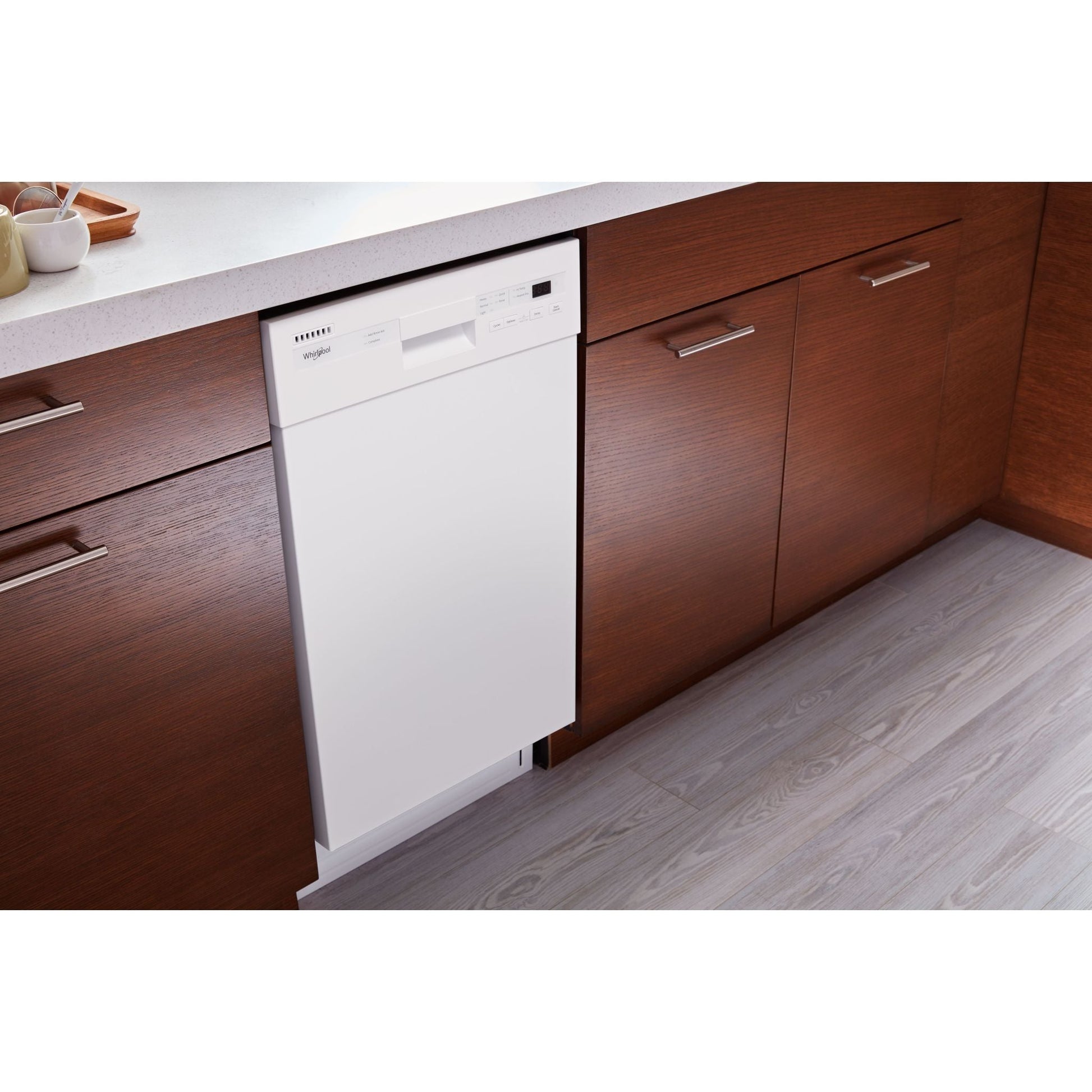 Whirlpool Dishwasher Stainless Steel Tub (WDF518SAHW) - White