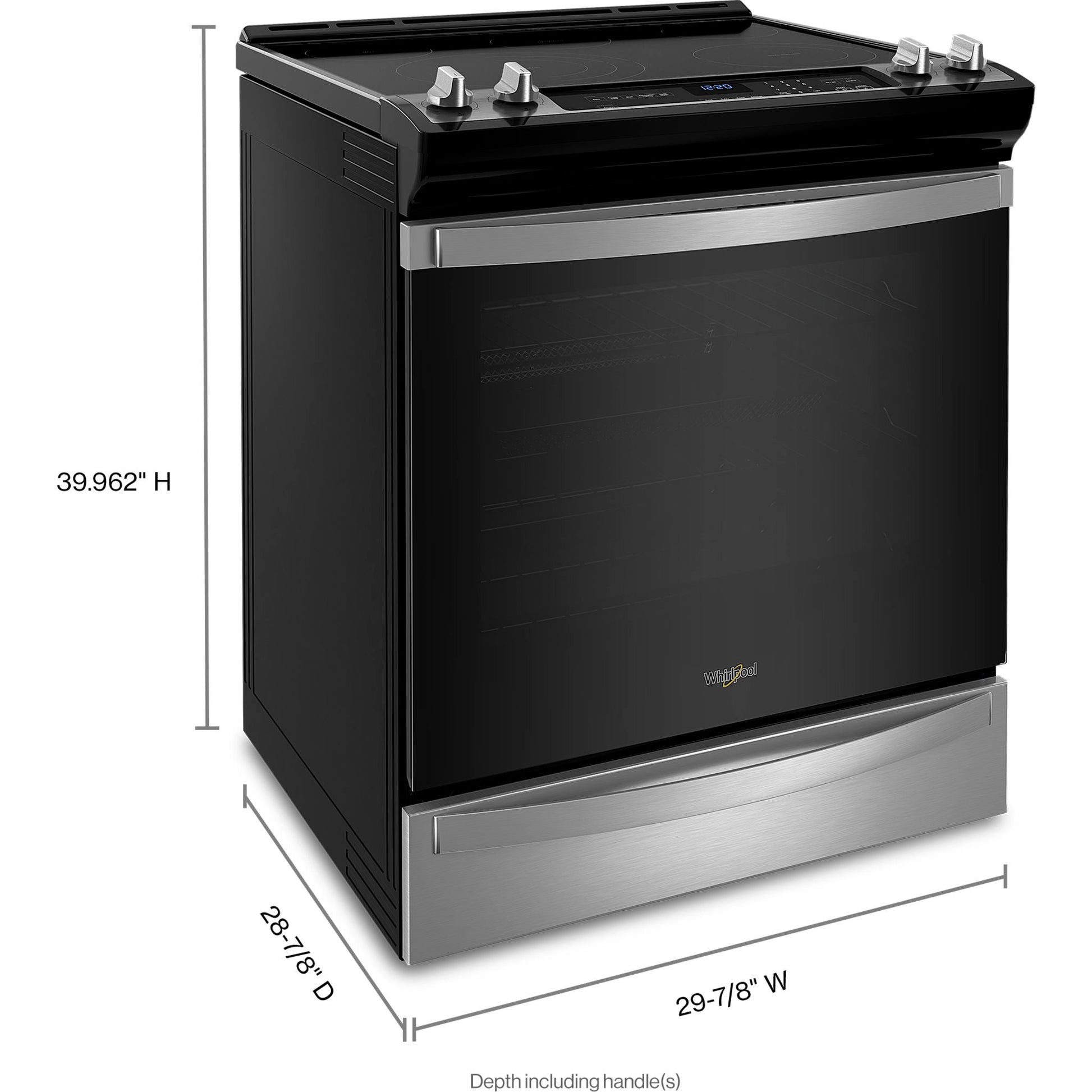Whirlpool Electric Range (YWEE745H0LZ) - STAINLESS STEEL
