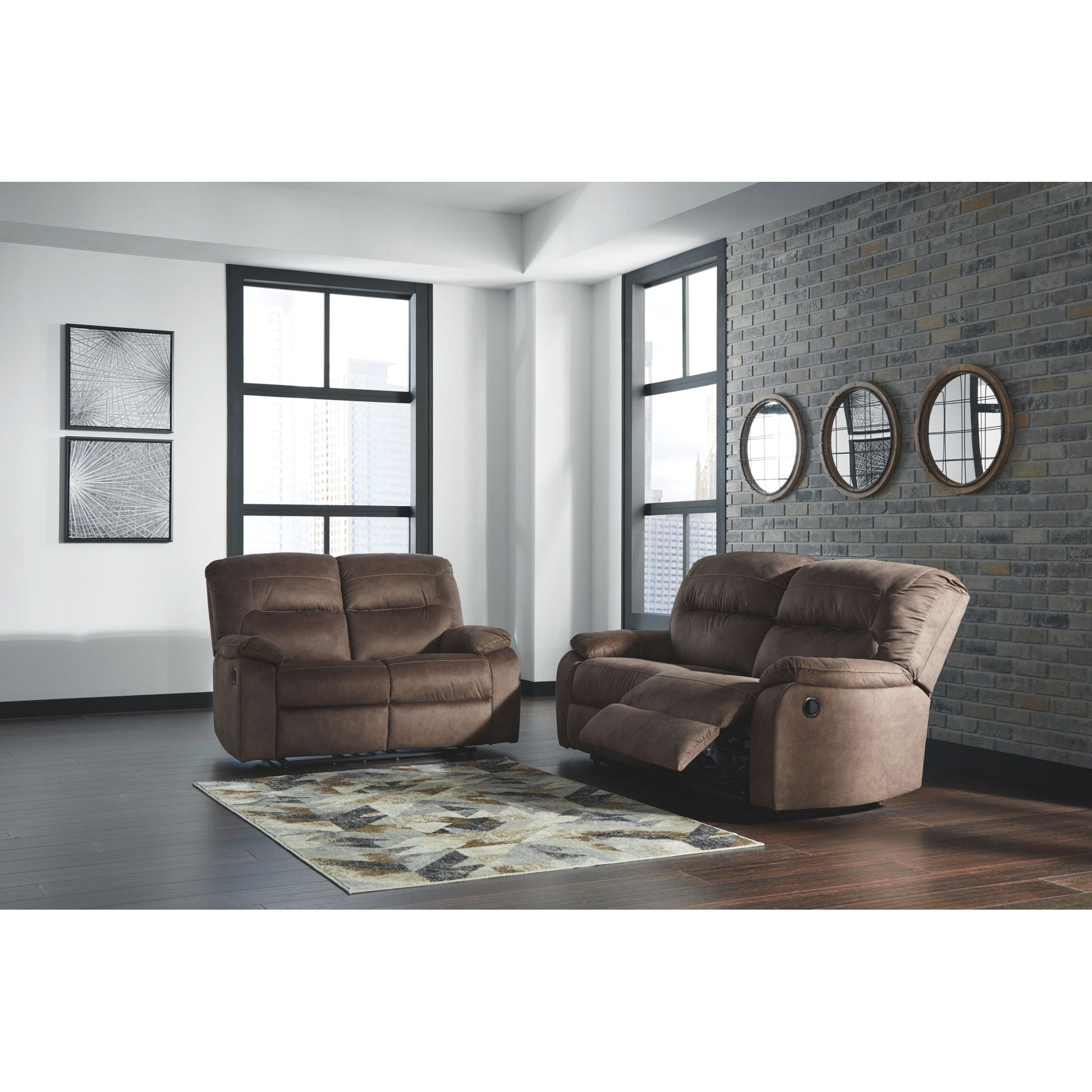 Bolzano Reclining Loveseat - Coffee