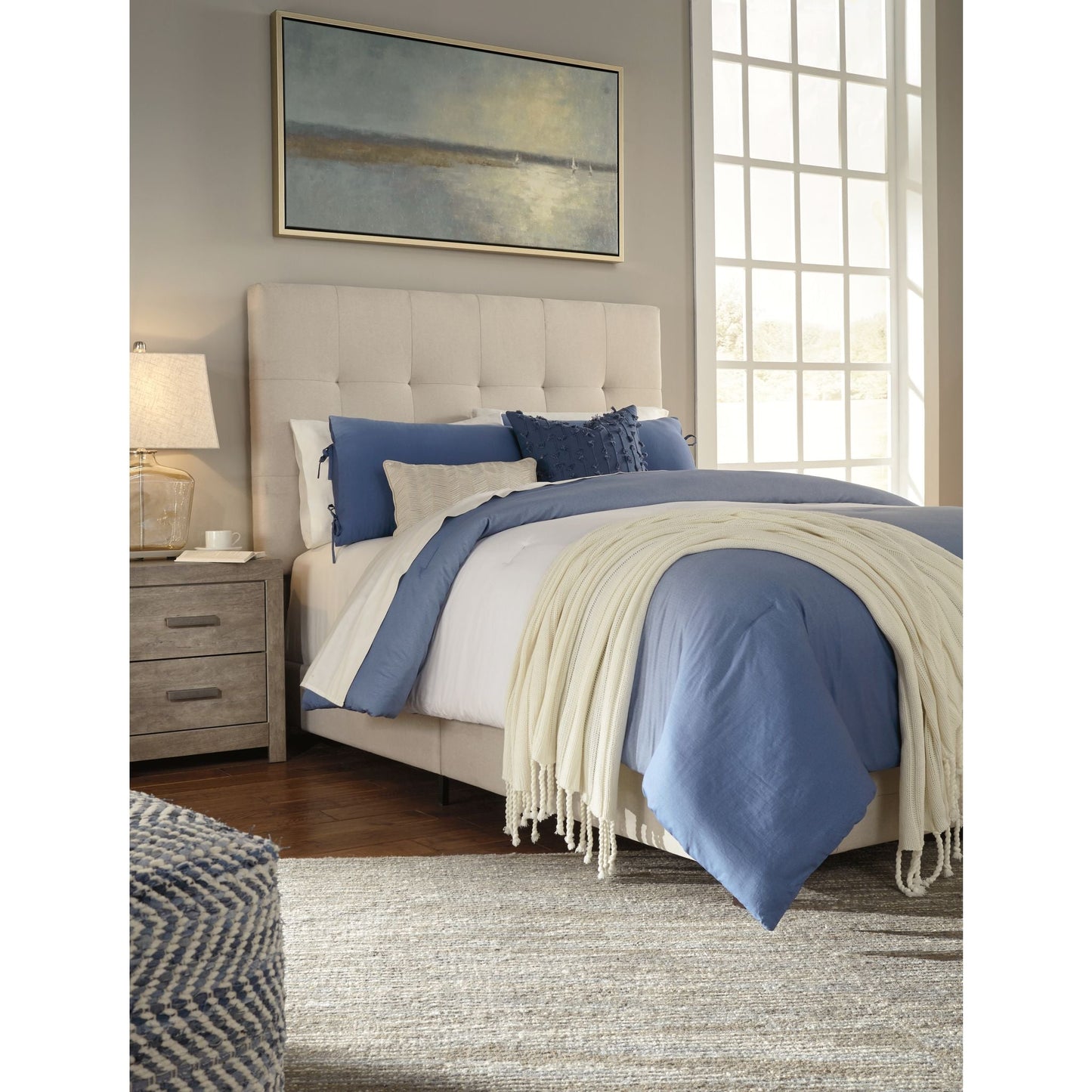 Dolante Upholstered Bed - Beige