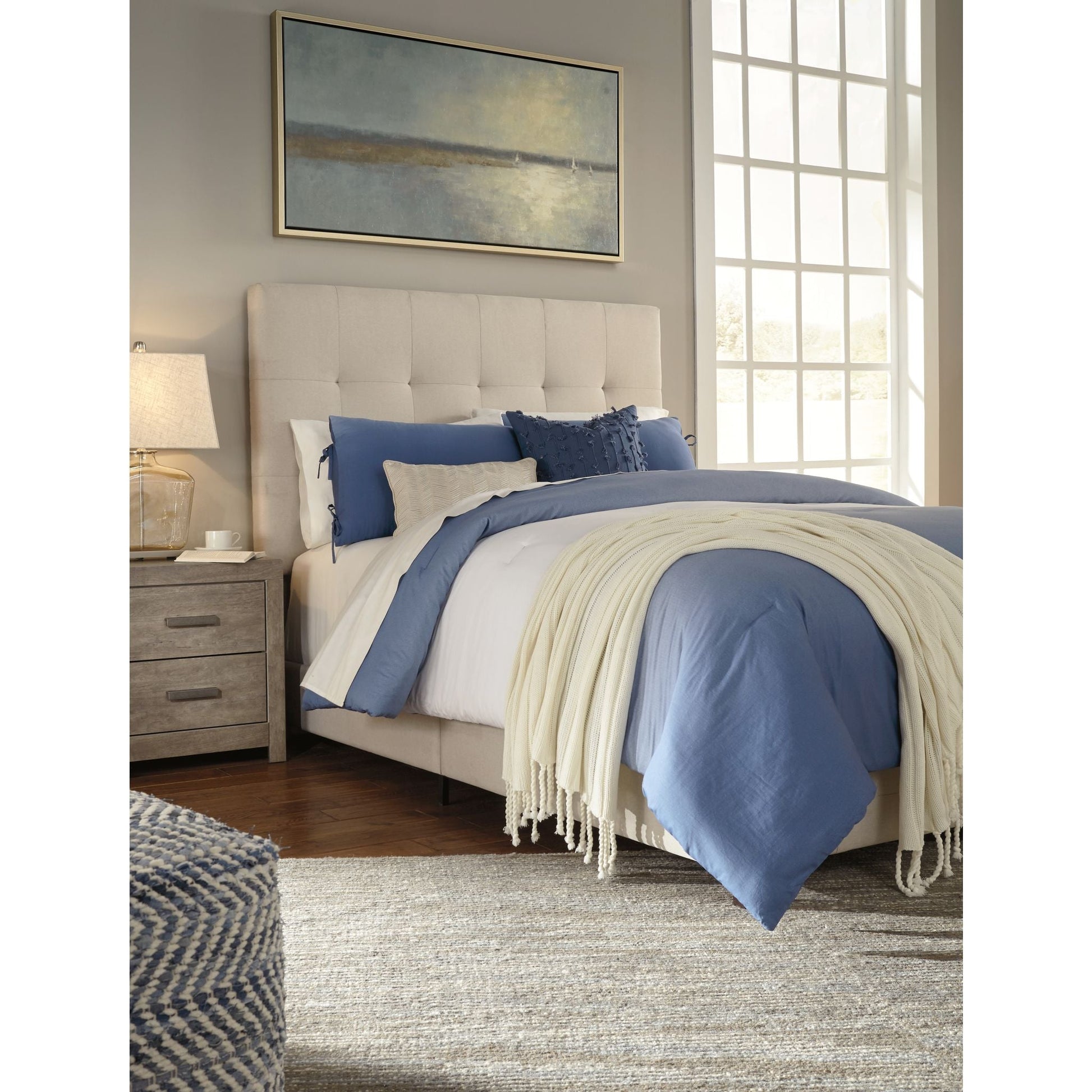Dolante Upholstered Bed - Beige