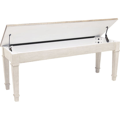 Skempton Bench - White/Light Brown - (D394-00)
