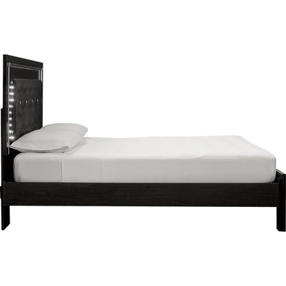 Kaydell 4 Piece Queen Bed with Storage - Black