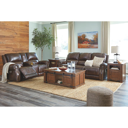 Buncrana Power Reclining Loveseat - Chocolate