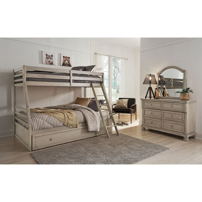 Lettner Twin Over Full Bunk Bed - Light Gray