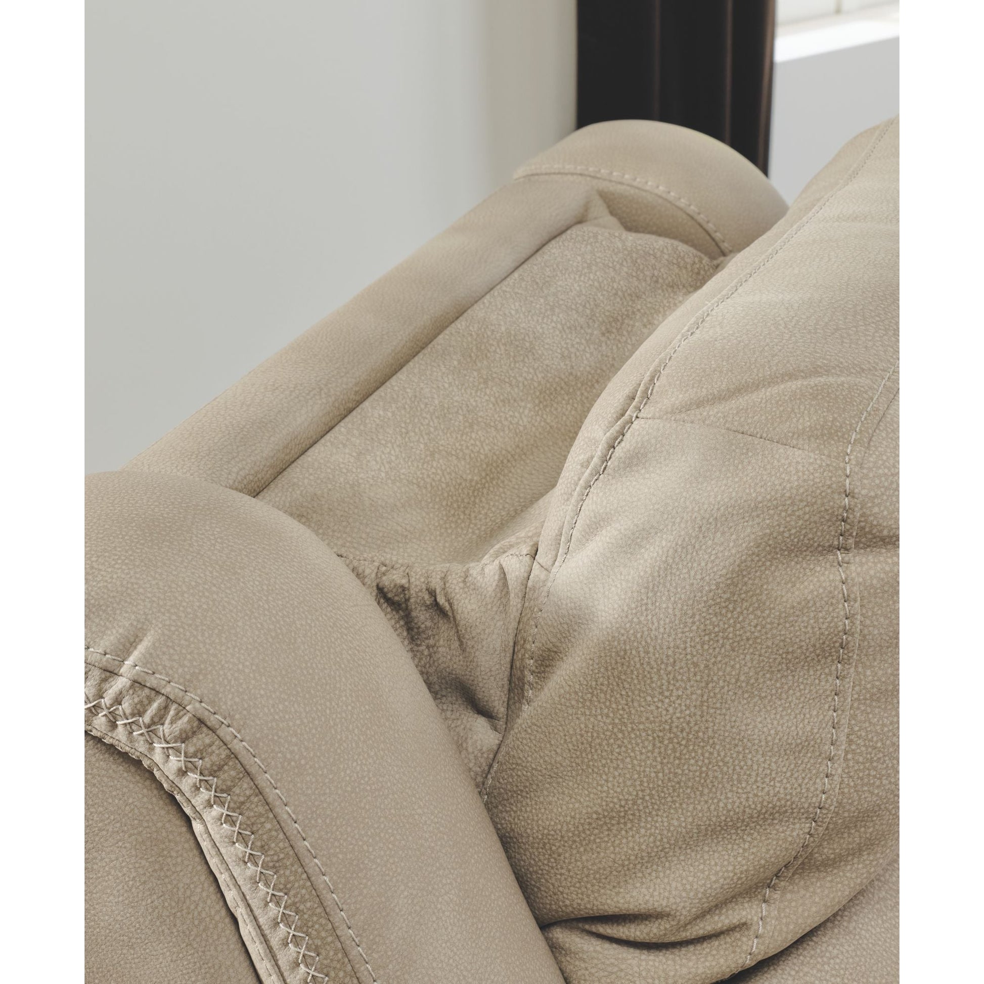 Next Power Reclining Sofa - Sand