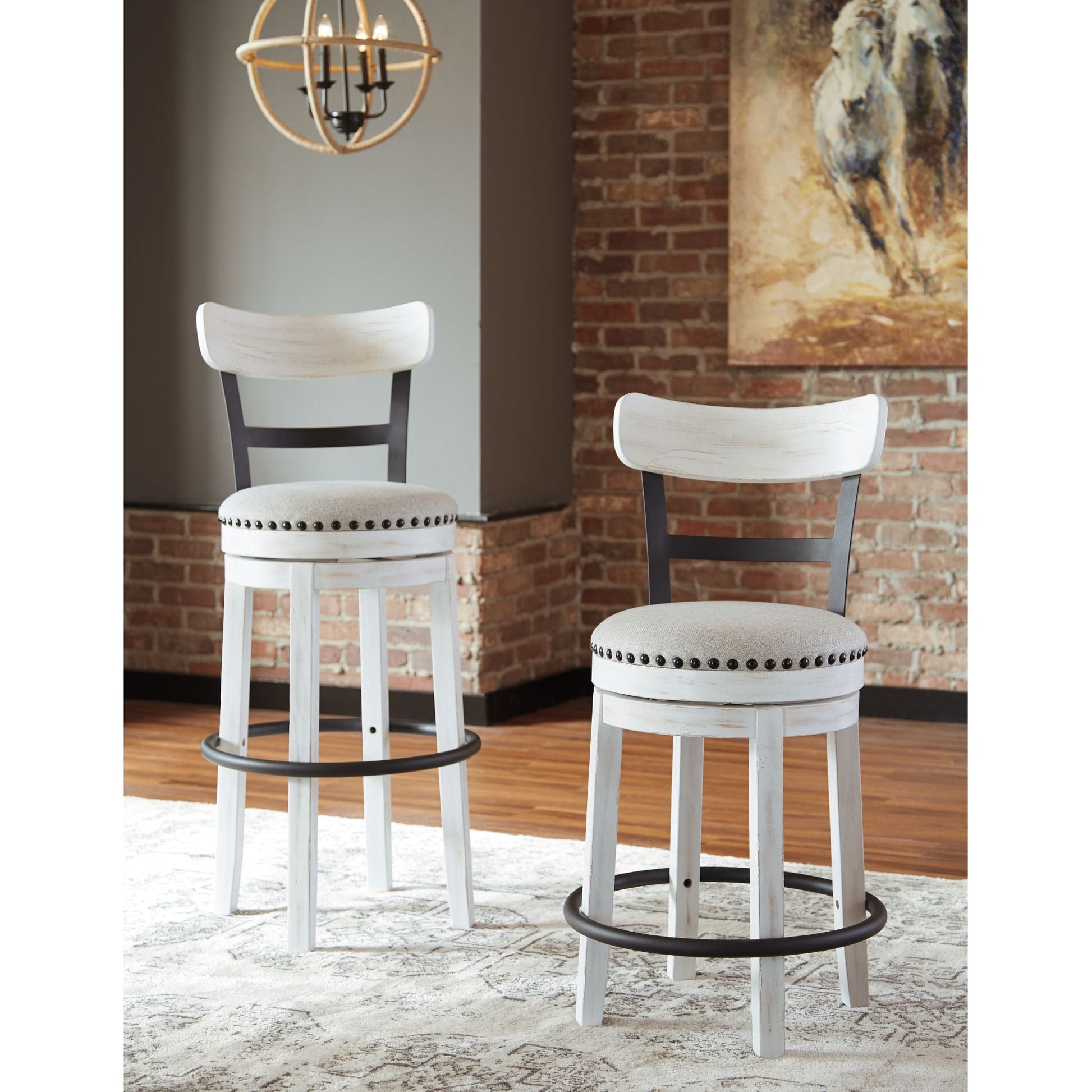 Valebeck Bar Stool - White - (D546-530)