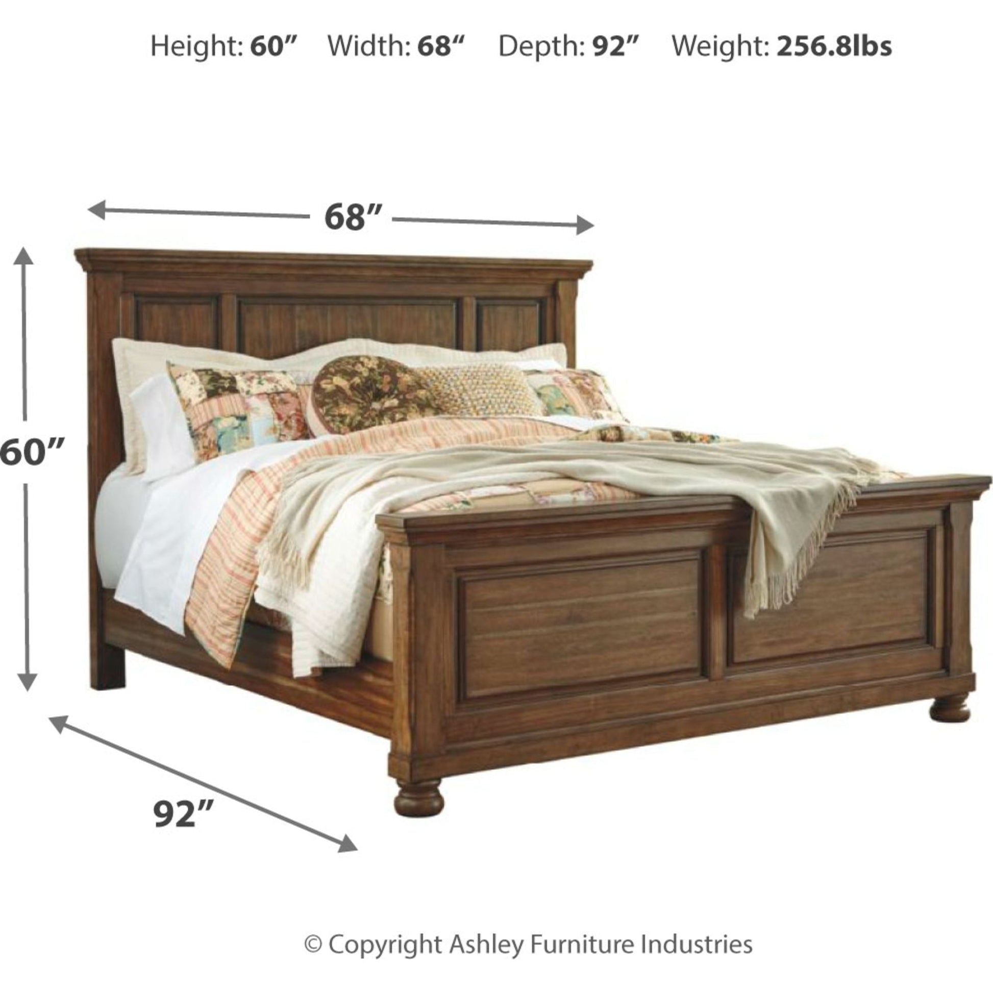 Baymore 5 Piece Bedroom Package - Medium Brown