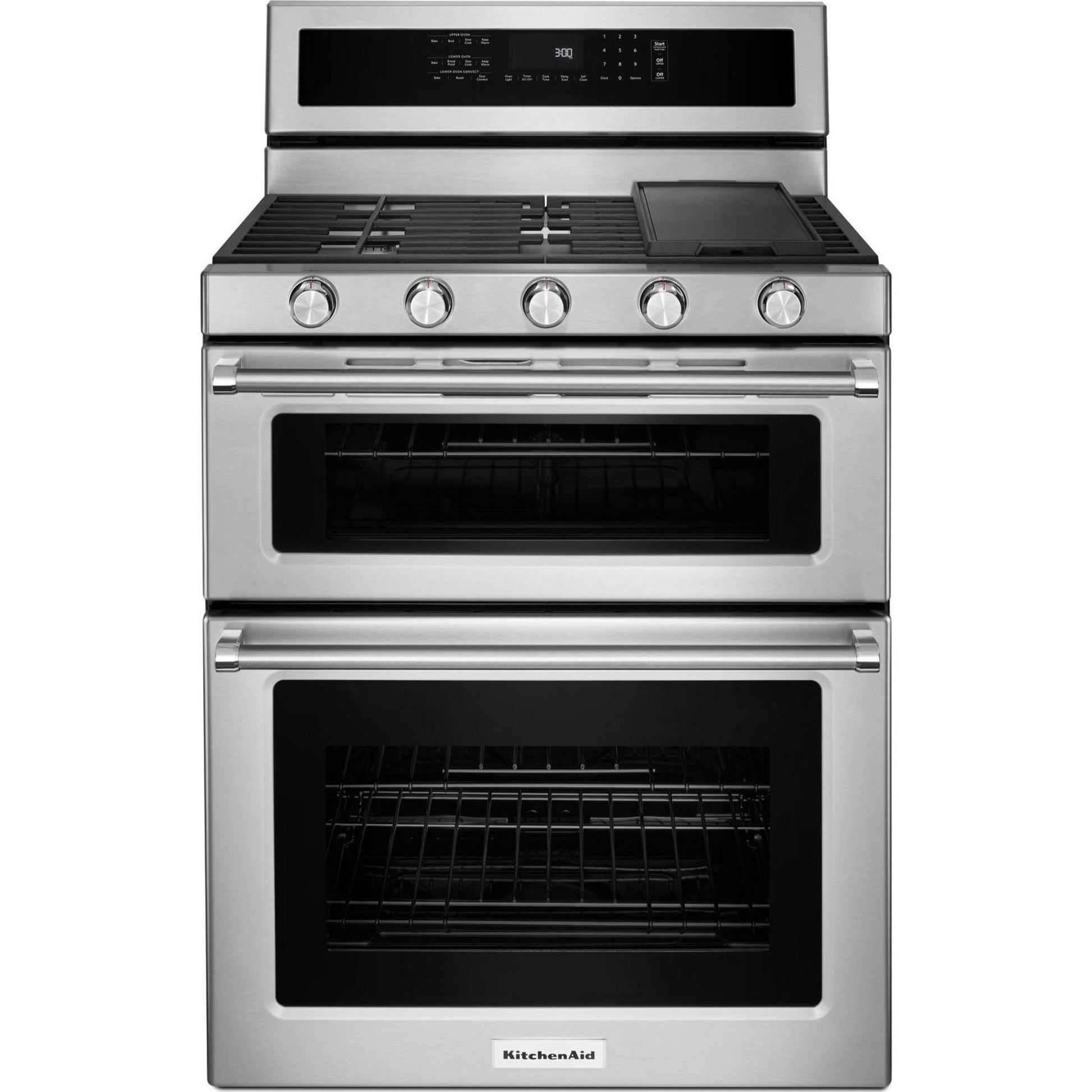 KitchenAid Double Oven Range (KFGD500ESS) - Stainless Steel
