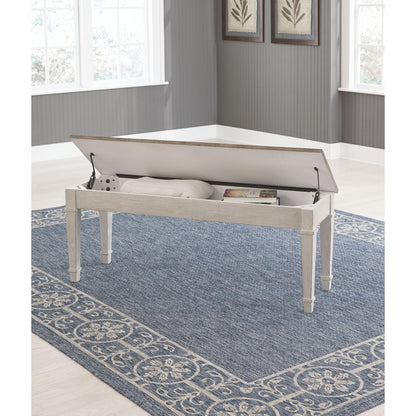 Skempton Bench - White/Light Brown - (D394-00)