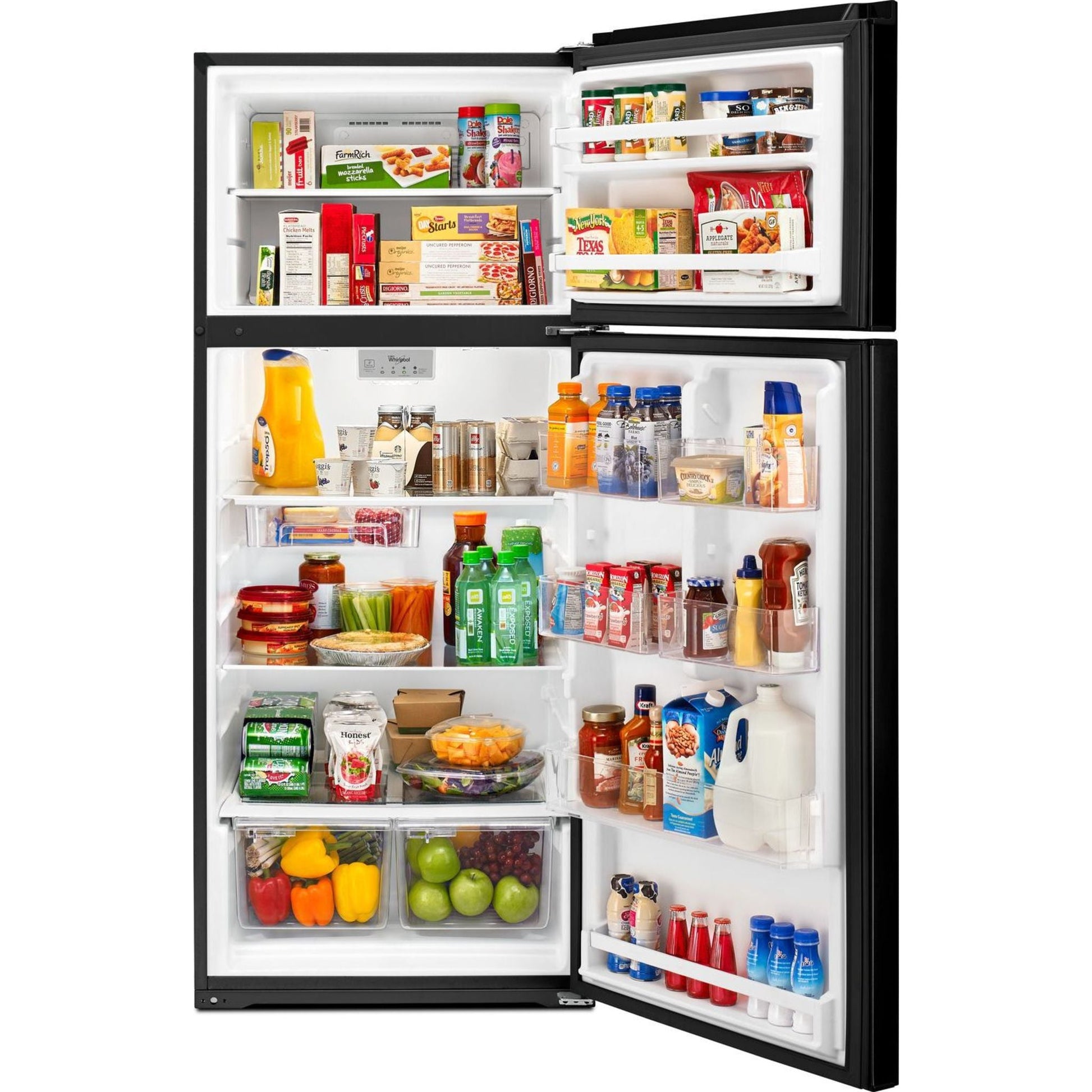  Top Mount Fridge (WRT518SZFB) - Black