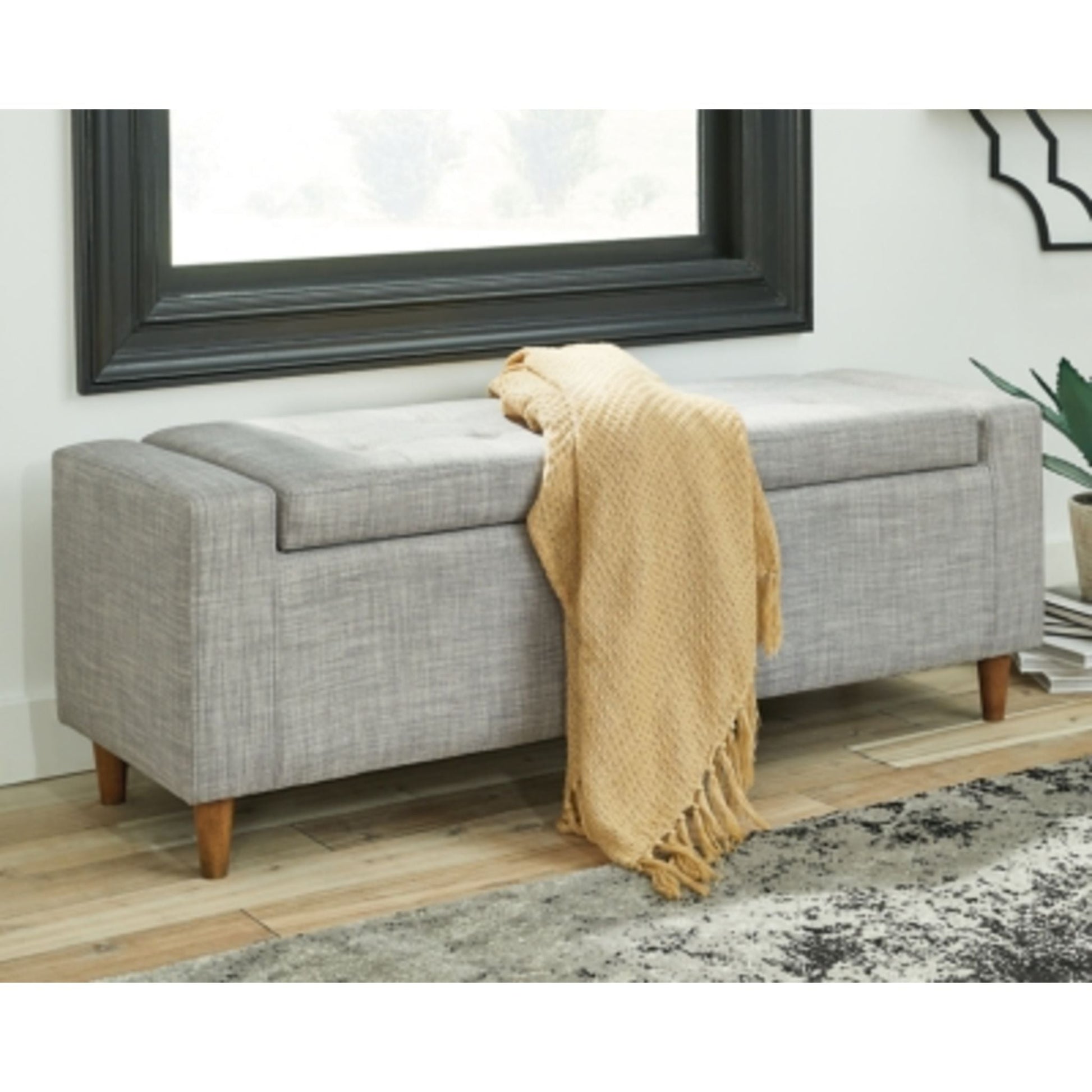 Winler Accent Ottoman - Light Gray