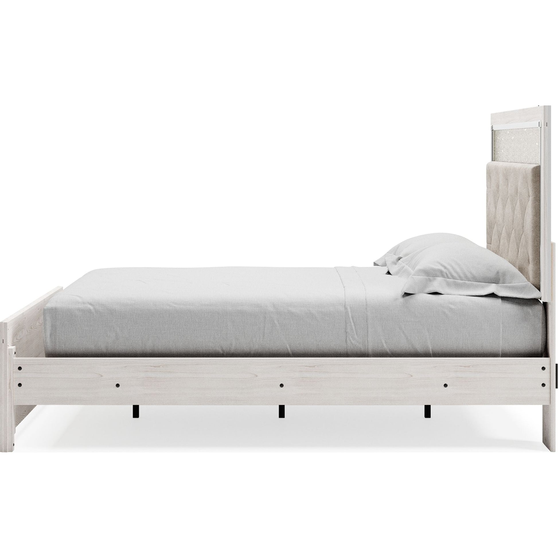 Altyra 3 Piece Panel Bed - White