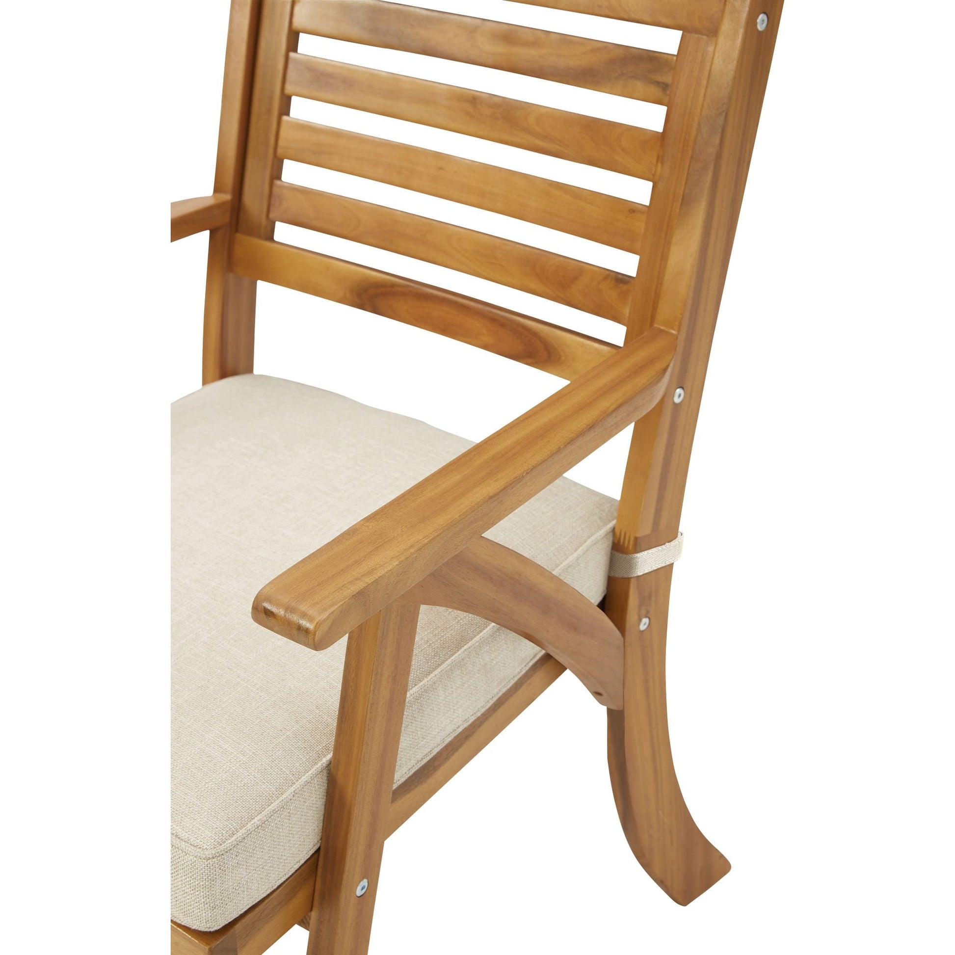 Outdoor Vallerie Table and Pair of Chairs Brown