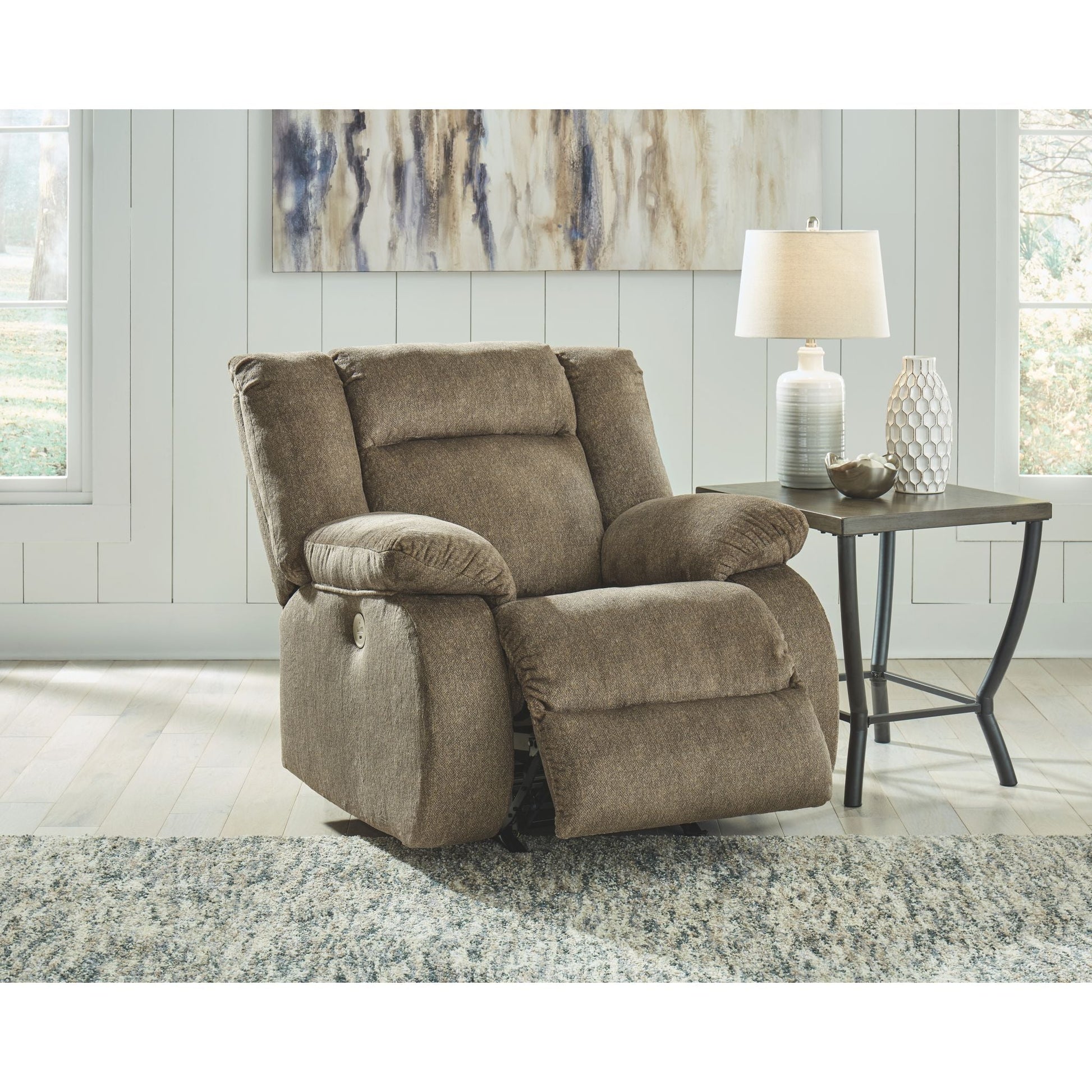 Burkner Power Rocker Recliner - Mocha