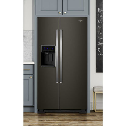 Whirlpool Side x Side Fridge (WRS571CIHV) - Black Stainless