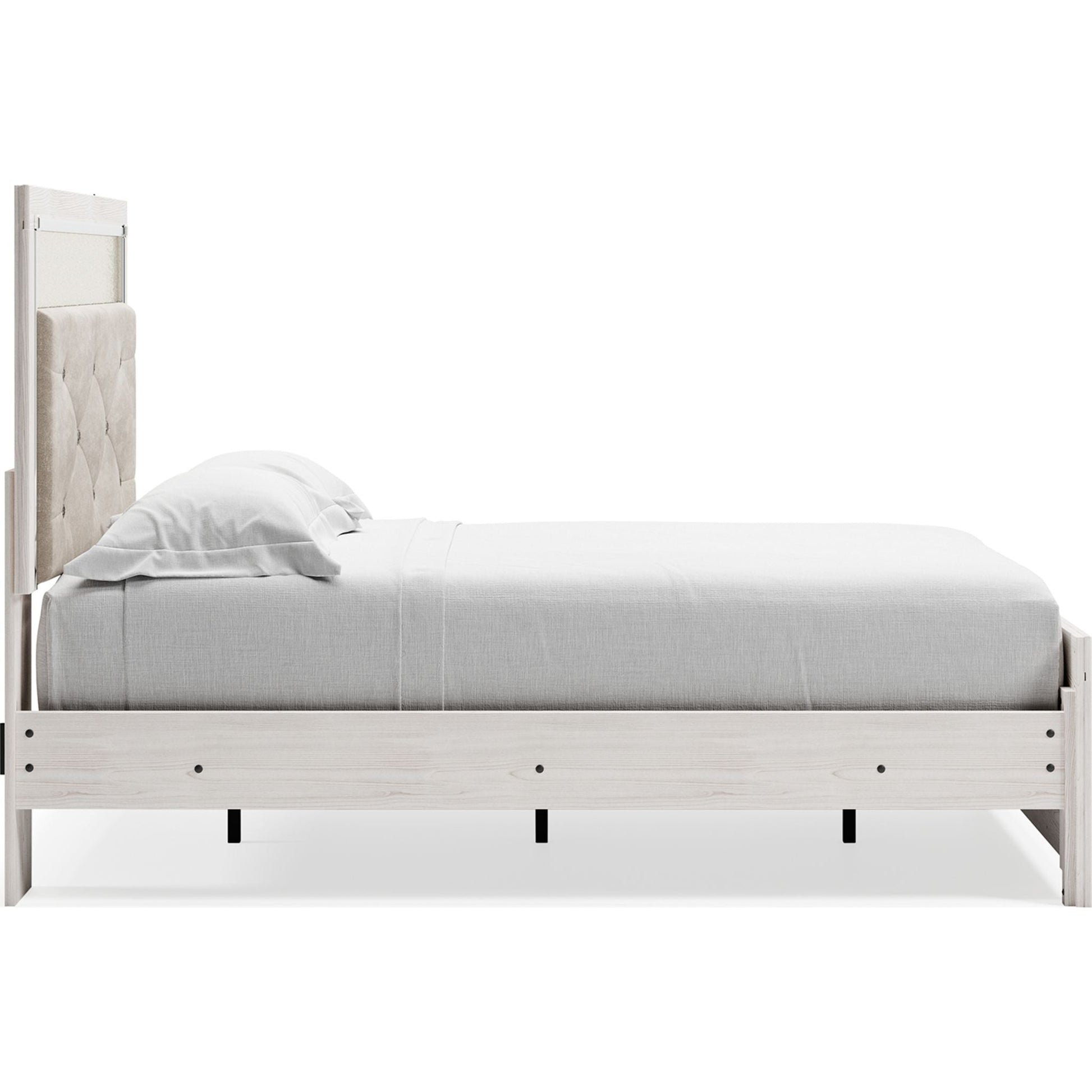 Altyra 3 Piece Panel Bed - White