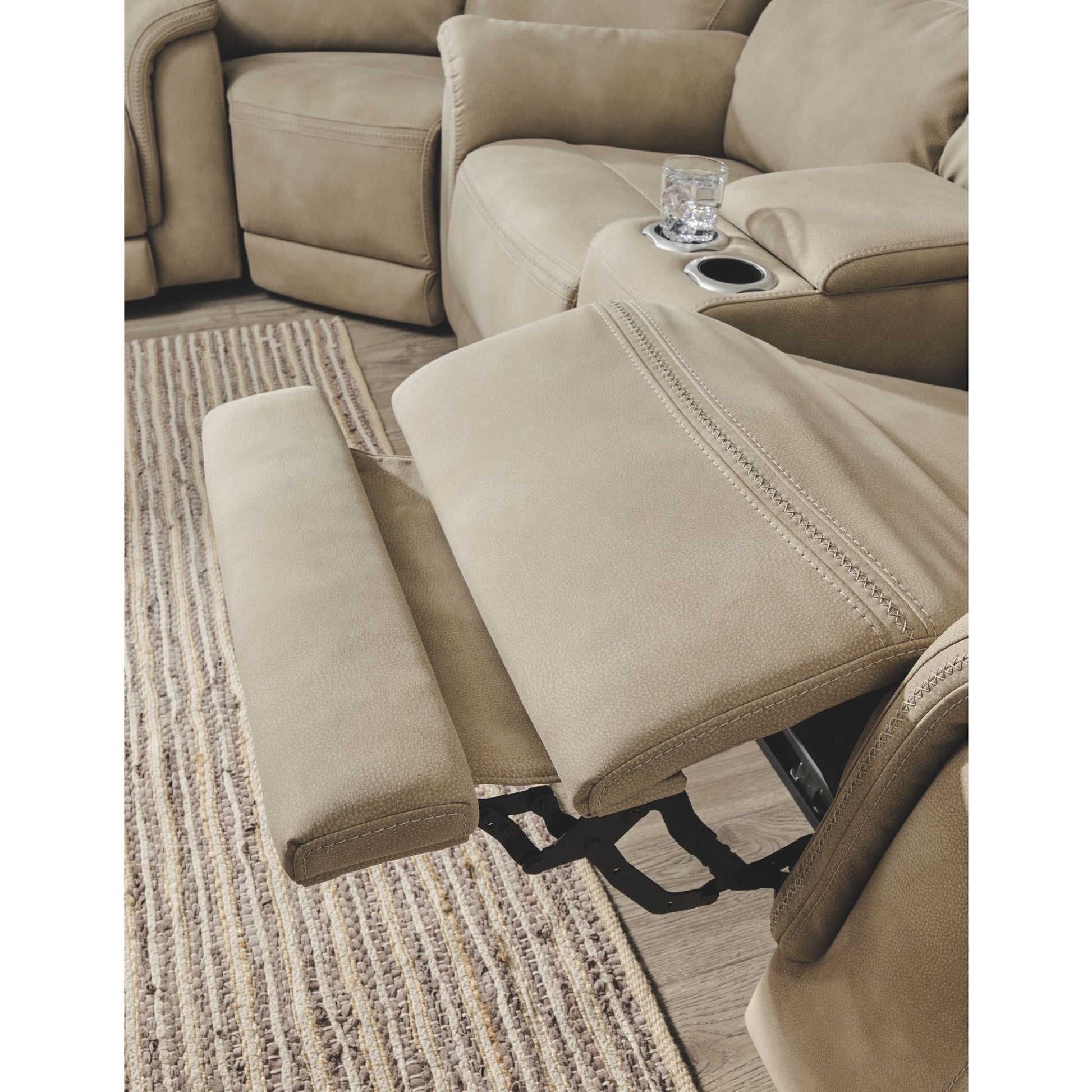 Next Power Reclining Sofa - Sand