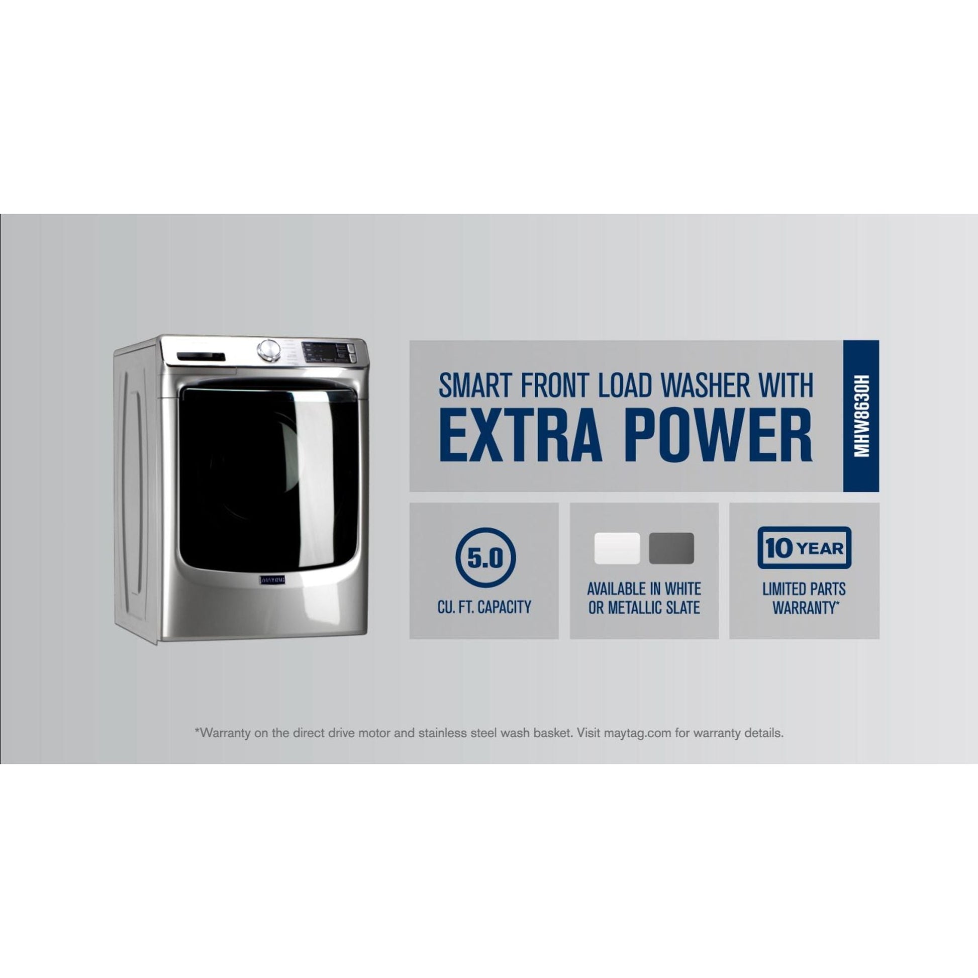 Maytag Front Load Washer (MHW8630HW) - White