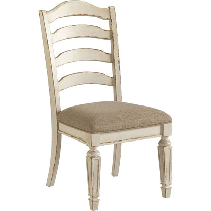 Realyn 9 Piece Dining Room - Chipped White - (PKG002227)
