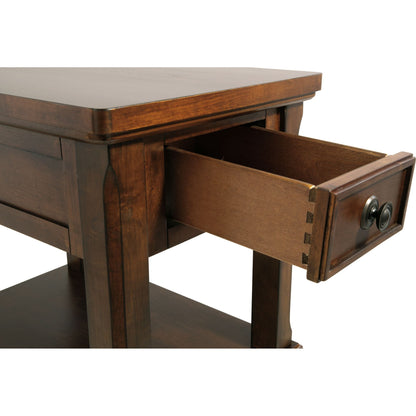 Porter End Table - Rustic Brown