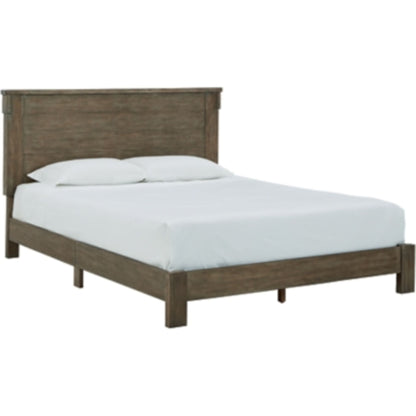 Shamryn 3 Piece King Panel Bed - Grayish Brown