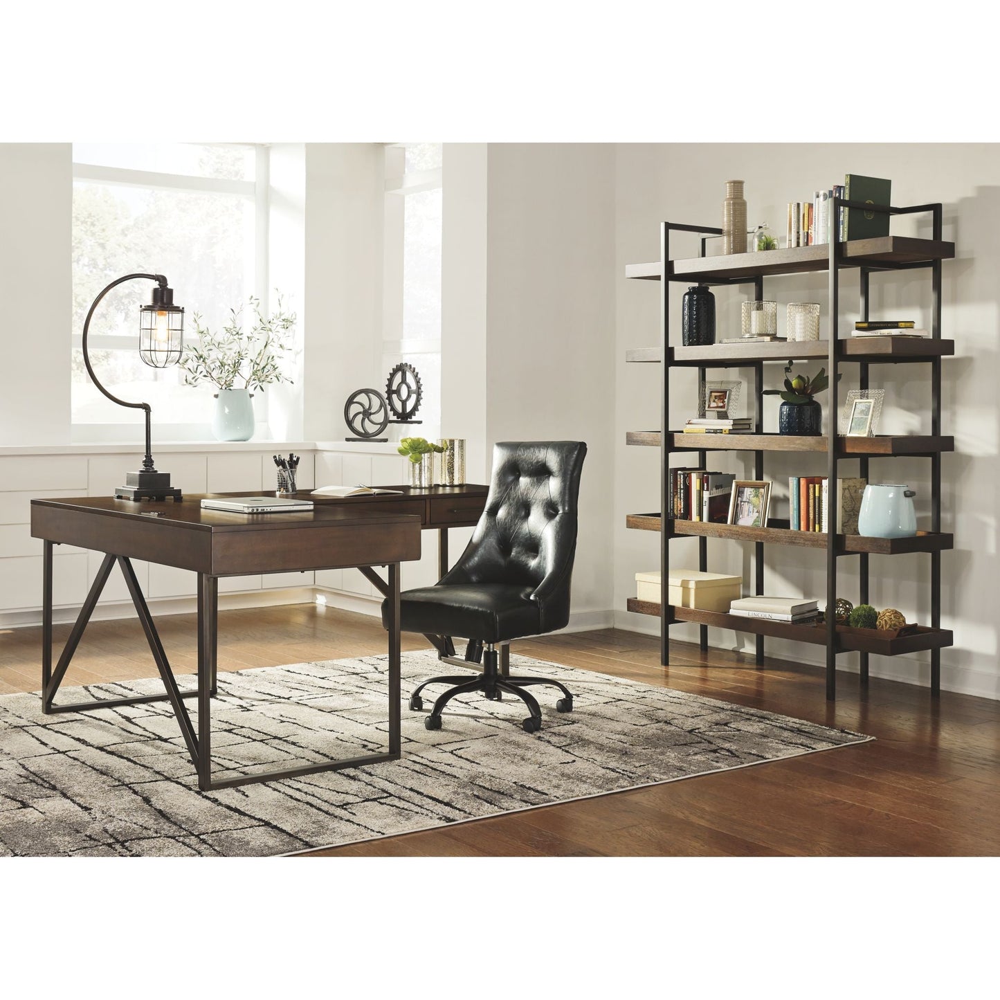 Starmore 2 Piece Home Office Package - Brown