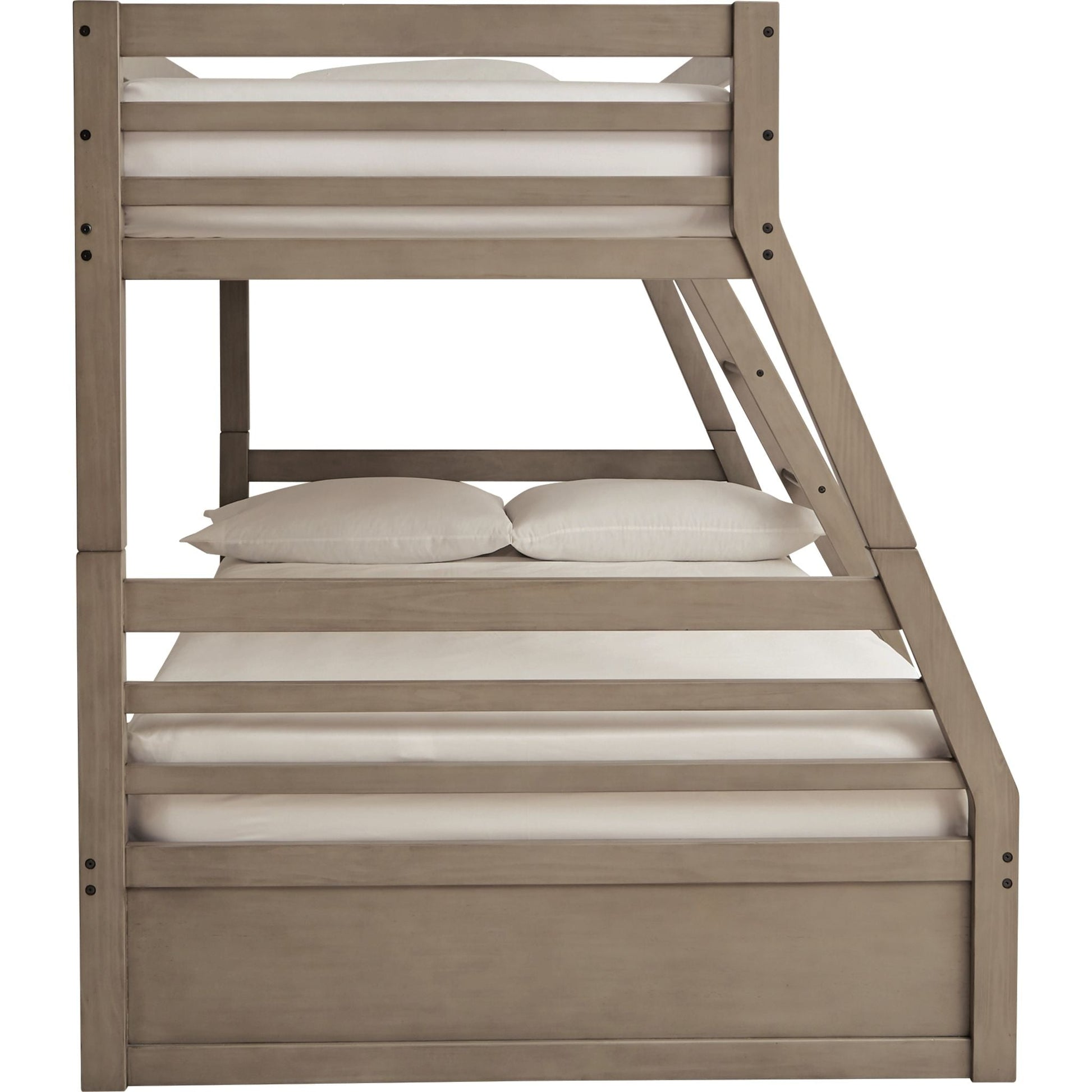 Lettner Twin Over Full Bunk Bed - Light Gray
