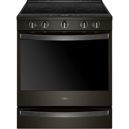Whirlpool Front Control Range (YWEE750H0HV) - Black Stainless