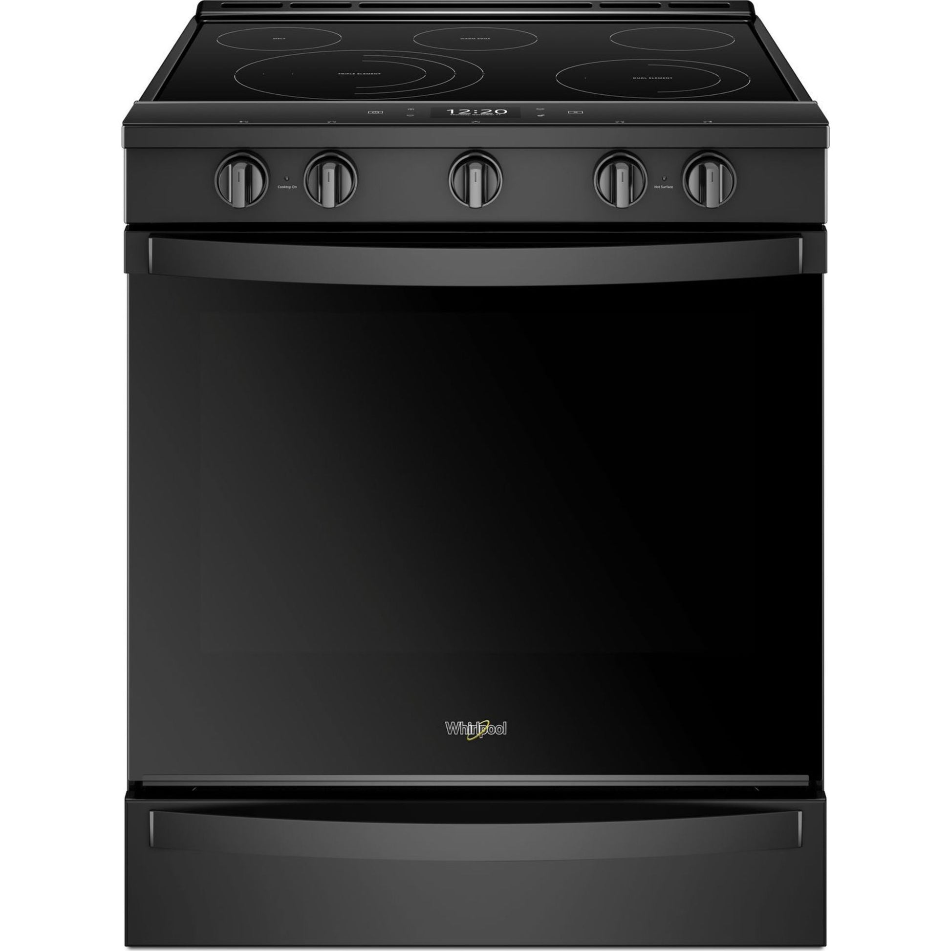 Whirlpool Front Control Range (YWEE750H0HB) - Black