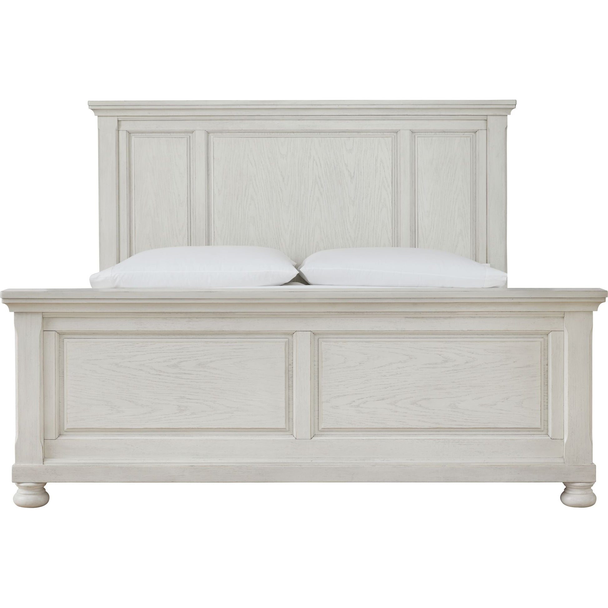 Robbinsdale 3 Piece King Panel Bed - Antique White