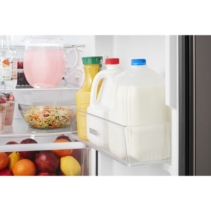 Whirlpool Top Mount Fridge (WRT312CZJV) - Black Stainless