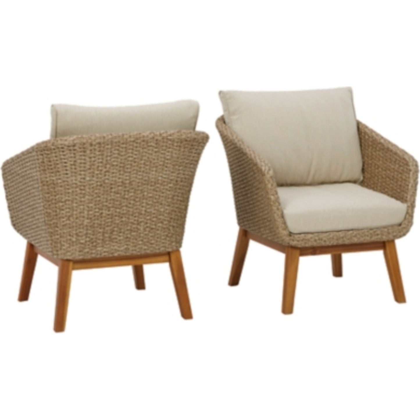 Outdoor Crystal Cave Lounge Chair-Set of 2 Beige