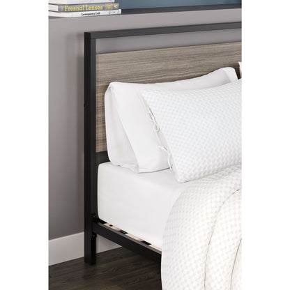 Dontally Queen Bed - Gray/Black