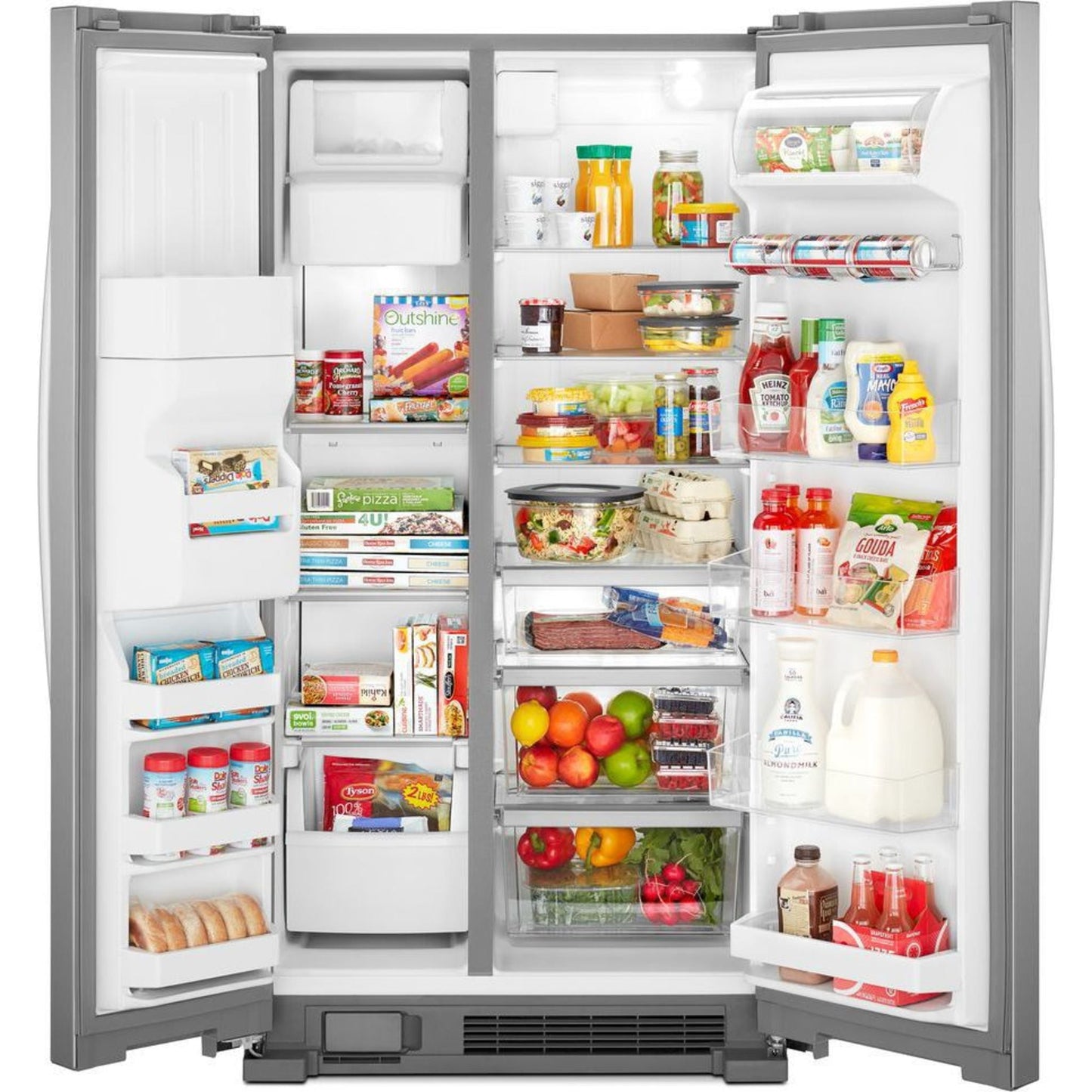 Whirlpool Side x Side Fridge (WRS321SDHW) - White