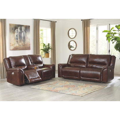 Catanzaro Power Reclining Sofa - Mahogany