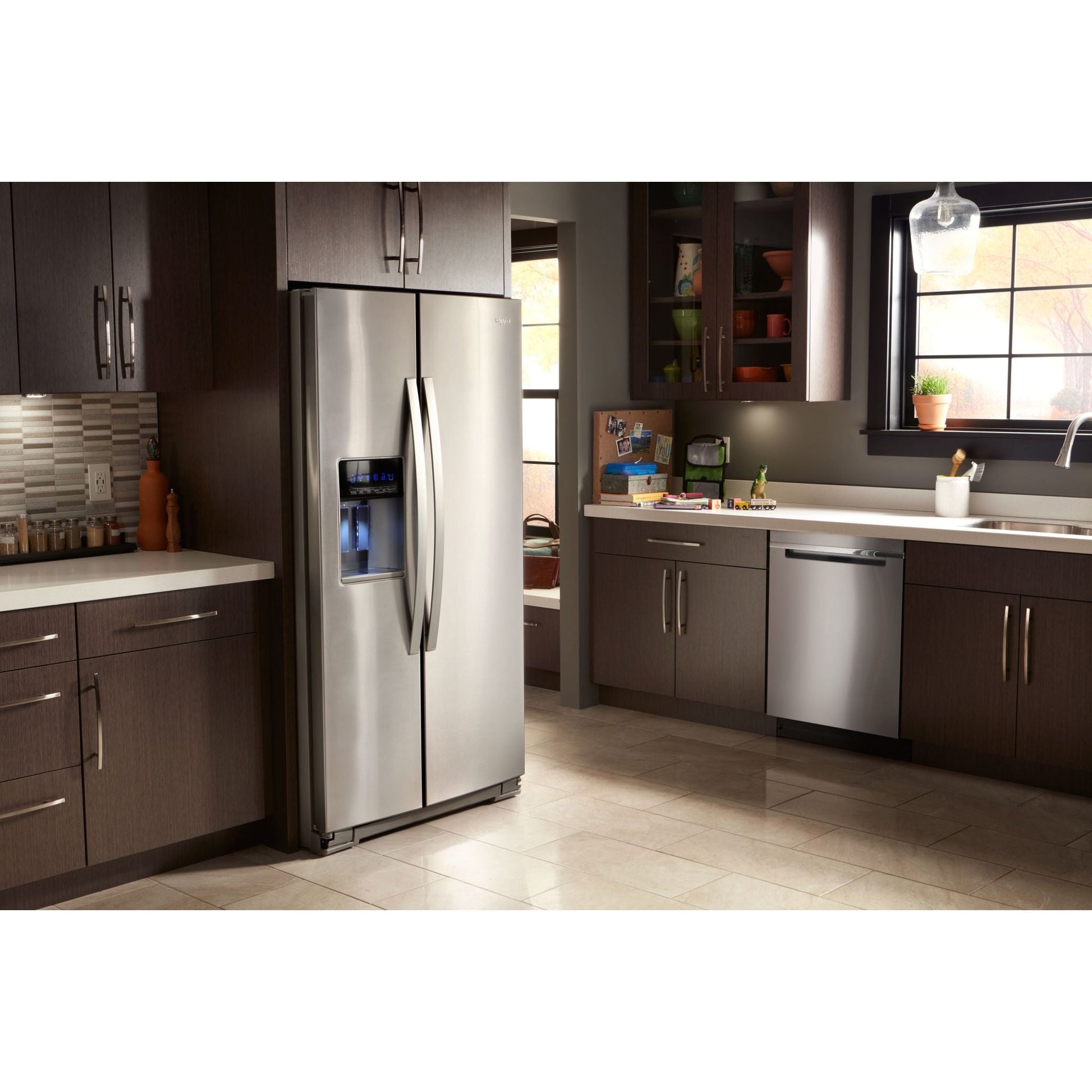 Whirlpool Side x Side Fridge (WRS571CIHZ) - Stainless Steel