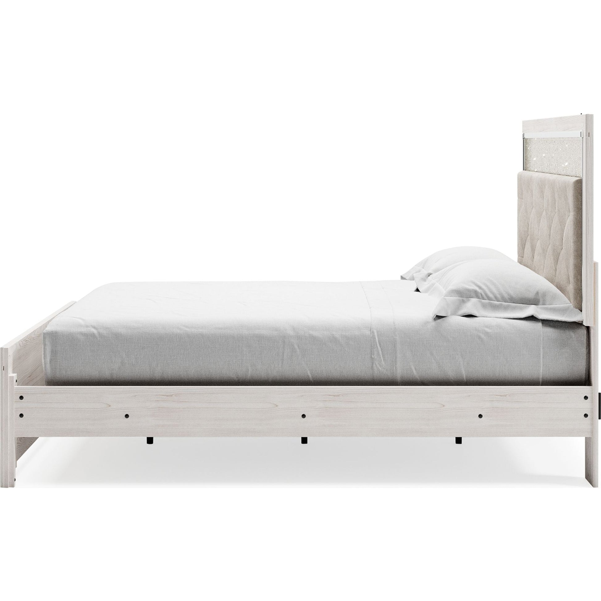 Altyra 3 Piece Panel Bed - White
