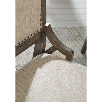 Wyndahl 9 Piece Dining Room - Rustic Brown - (PKG002294)