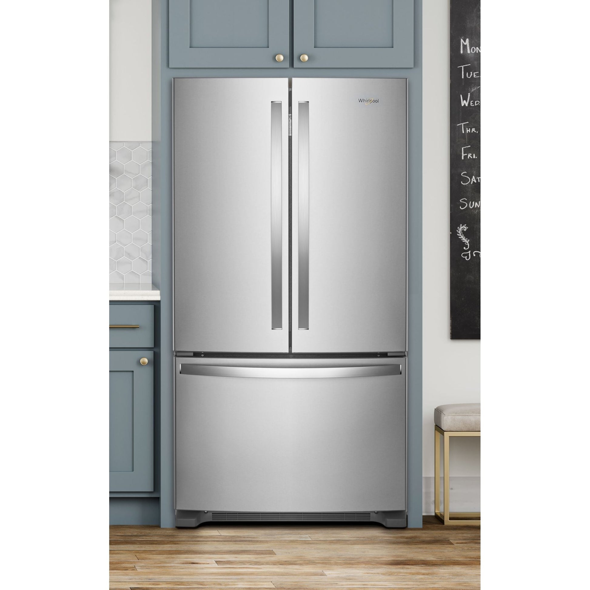 Whirlpool French Door Fridge (WRF535SWHZ) - Stainless Steel