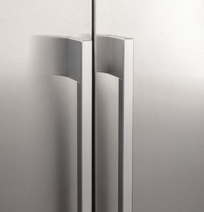 Monogram 42" Built In Side By Side Stainless Steel Dispenser Refrigerator - ZISS420DNSS