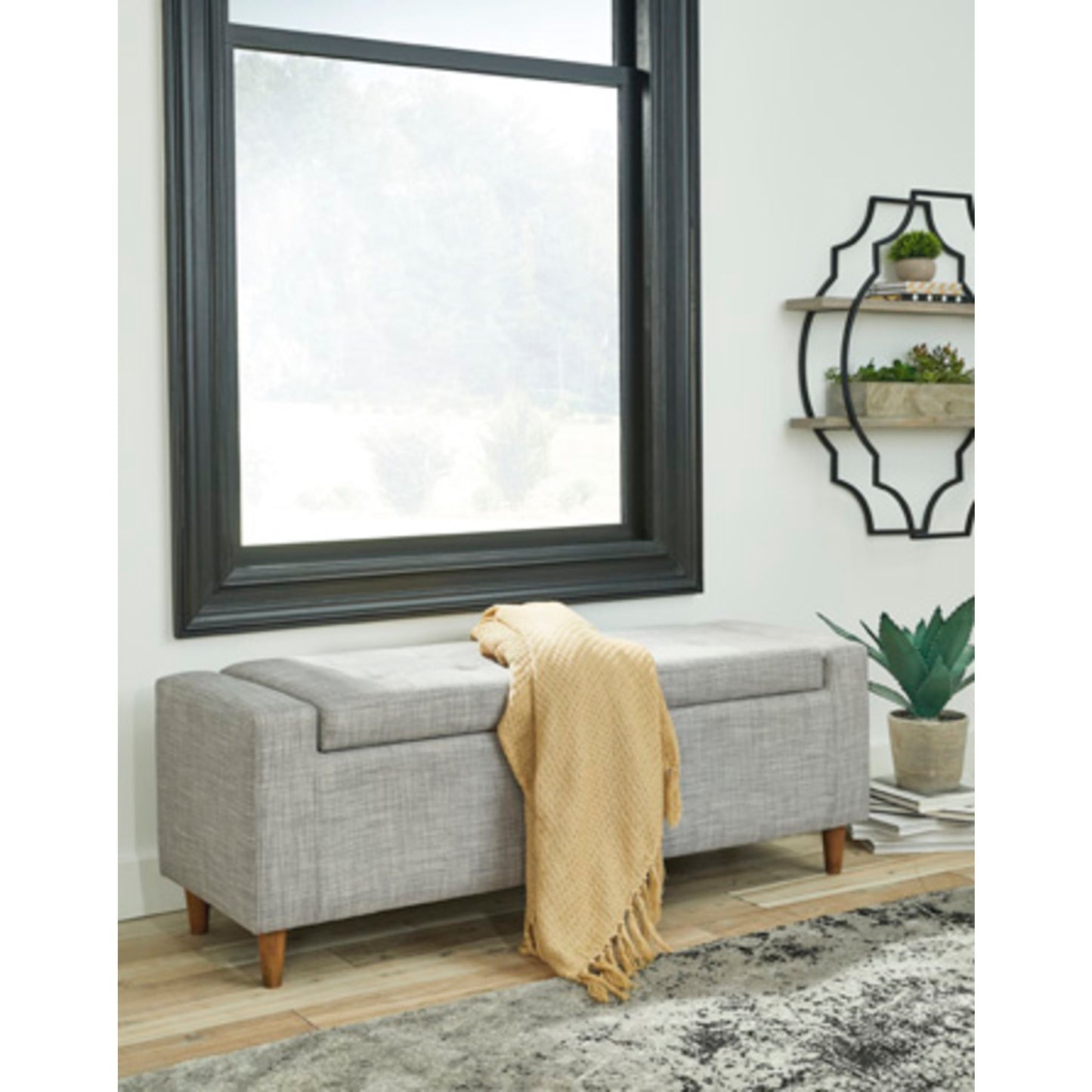 Winler Accent Ottoman - Light Gray