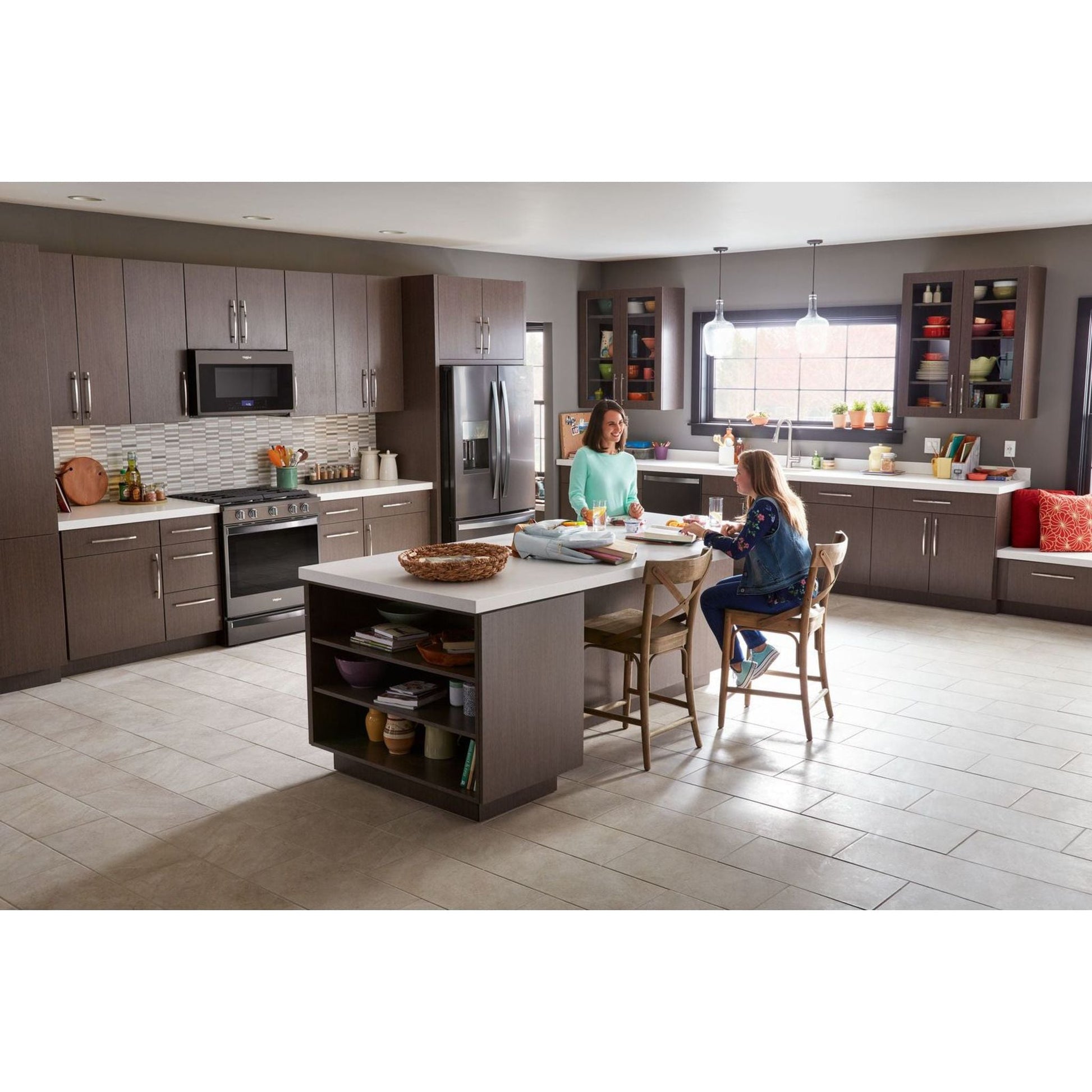 Whirlpool Gas Range (WEG750H0HV) - Black Stainless