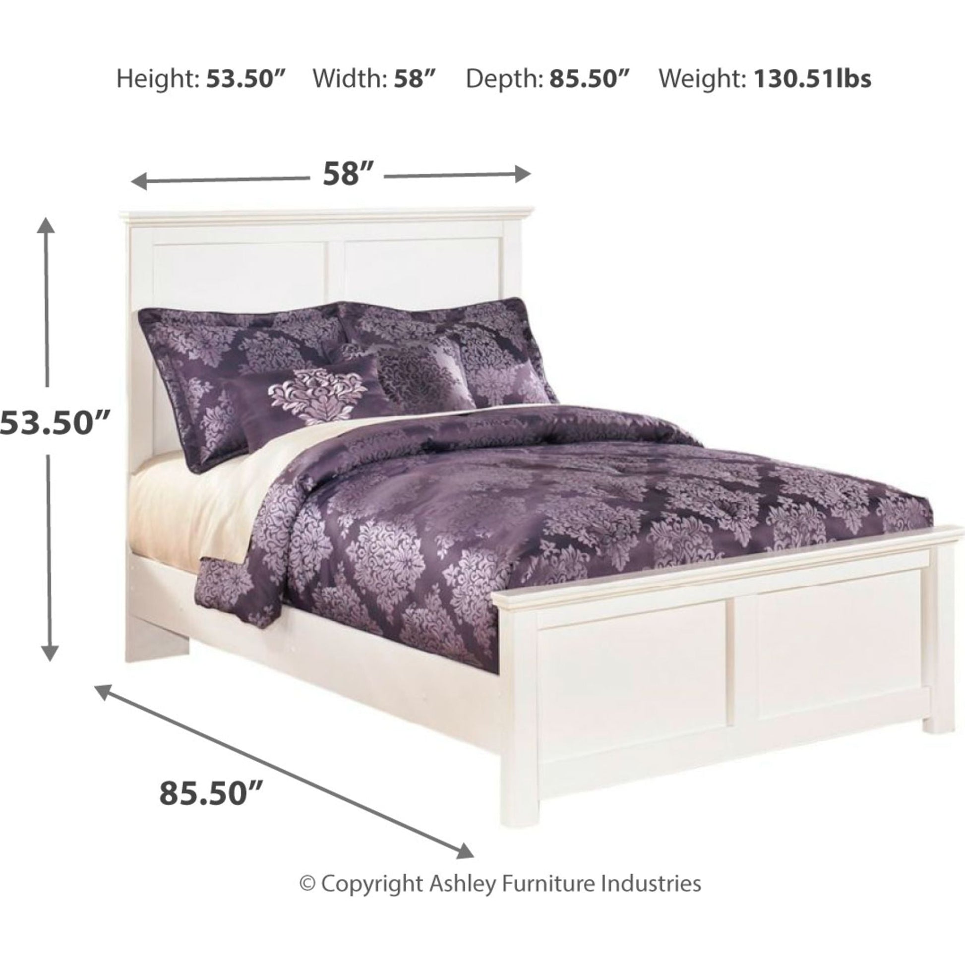 Bostwick Shoals 5 Piece Twin Bedroom - White