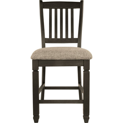 Tyler Creek Counter Stool - Black/Grey - (D736-124)